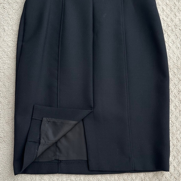 Brooks Brothers Floral Embroidered High Neck Wool Blend Sheath Dress 14 Classic - Picture 11 of 15